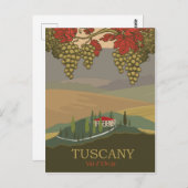 トスカーナ、バルドルシア地域、イタリア、旅行 ポストカード (正面/裏面)