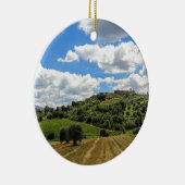 トスカーナ、パノラマの風景 – イタリア セラミックオーナメント (右)