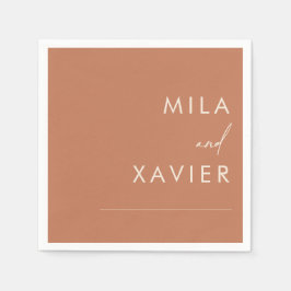 トスカーナ モダンミニマル結婚| スタンダードカクテルナプキン