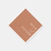 トスカーナ モダンミニマル結婚| スタンダードカクテルナプキン (角)