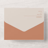 トスカーナ |モダンミニマ結婚リスト オールインワン招待状 (裏面)