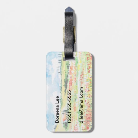 トスカーナ ラゲッジタグ (裏面縦)