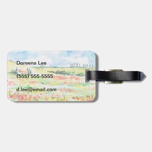 トスカーナ ラゲッジタグ (裏面横)