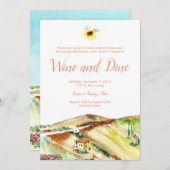 トスカーナ ワイン＆ダイン ディナー パーティー ご招待 招待状 (正面/裏面)
