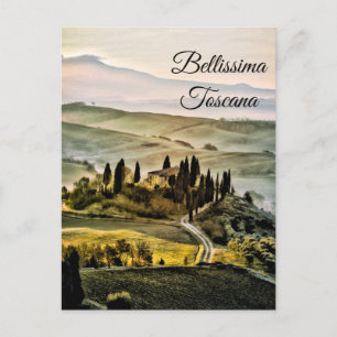 *~*トスカーナ。Bellissima Toscanaイタリアン言語 ポストカード