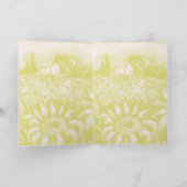 トスカーニのポピーとひまわり カード (内部)