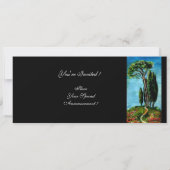 トスカーニの柏と地中海松 招待状 (裏面)