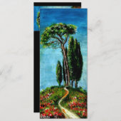 トスカーニの柏と地中海松 招待状 (正面/裏面)