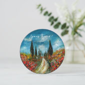 トスカーニの柏の木とポピー, 赤 青 招待状 (スタンド正面)