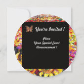 トスカーニの花/野原、ポピーとひまわり 招待状 (裏面)