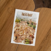 トスカーニイタリアウォーターカラービュー ポストカード