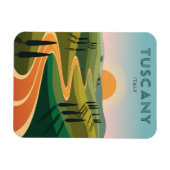 トスカーニイタリアカントリーサイドサンセット マグネット (横)