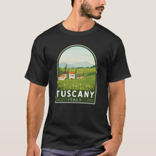 トスカーニイタリアトラベルヴィンテージアート Tシャツ
