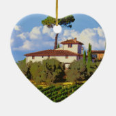 トスカーニイタリアポスター セラミックオーナメント (裏面)