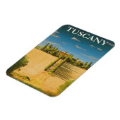 トスカーニイタリアレトロヴィンテージ旅行ポスター マグネット (左側)