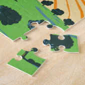 トスカーニイタリアヴィネヤードトラベルアートヴィンテージ ジグソーパズル (側面)