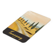 トスカーニイタリアヴィンテージスタイル旅行ポスター マグネット (左側)