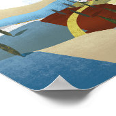 トスカーニイタリアヴィンテージ旅行ポスター ポスター (角)