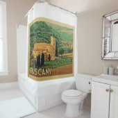 トスカーニイタリアヴィンテージ旅行 シャワーカーテン (インサイチュ)