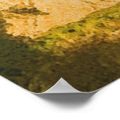 トスカーニイタリアヴィンテージ旅行 ポスター (角)