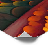 トスカーニイタリアヴィンテージ旅行 ポスター (角)