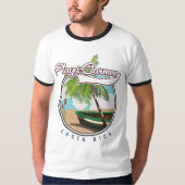 トスカーニイタリア旅行ポスター Tシャツ (正面)