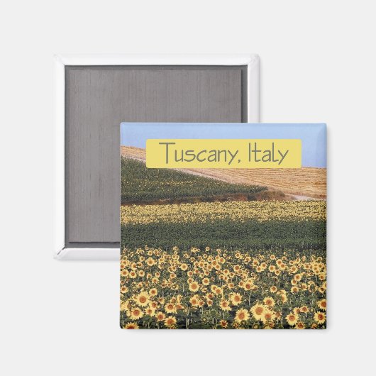 トスカーニイタリア旅行記念写真冷蔵庫用マグネット マグネット (正面/裏面)