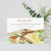 トスカーニイタリア日付の宛先の結婚式を保存 セーブザデート (スタンド正面)