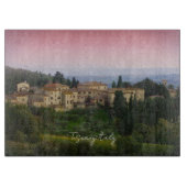 トスカーニイタリア水彩硝子板 カッティングボード (正面)