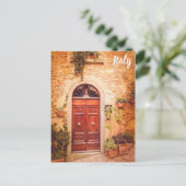 トスカーニイタリイタリアンアのドア旅行写真 ポストカード (スタンド正面)