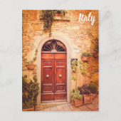 トスカーニイタリイタリアンアのドア旅行写真 ポストカード (正面)