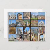 トスカーニイタリイタリアントラベルフォトコラージュ ポストカード (正面/裏面)