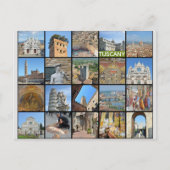 トスカーニイタリイタリアントラベルフォトコラージュ ポストカード (正面)