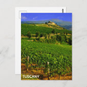 トスカーニイタリイタリアンヴィネヤードヴィラトラベル ポストカード (正面/裏面)
