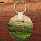 トスカーニイタリイタリアンヴィネヤード写真 キーホルダー (裏面)