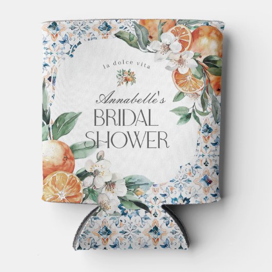 トスカーニタイルイタリアンブライダルシャワーフライトバーウェア 缶クーラー (正面)