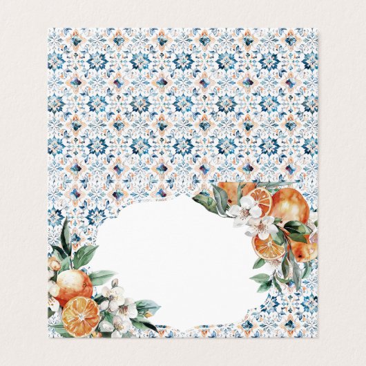 トスカーニタイルシトラスイタリア座席表テーブルデコール (外部フラット)