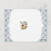 トスカーニタイル沿岸イタリアン赤ちゃんシャワー招待状 ポストカード (裏面)