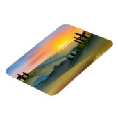 トスカーニヒルズ風光明媚な水色 マグネット (左側)