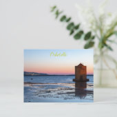 トスカーニャのオルベテッロでの美しい夕焼け ポストカード (スタンド正面)