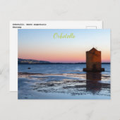 トスカーニャのオルベテッロでの美しい夕焼け ポストカード (正面/裏面)
