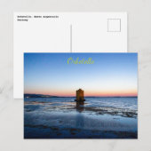 トスカーニャのオルベテッロの美しい夕焼け ポストカード (正面/裏面)