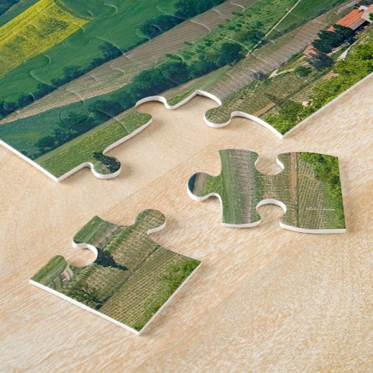 トスカーニャの典型的な風景 - イタリア ジグソーパズル (側面)