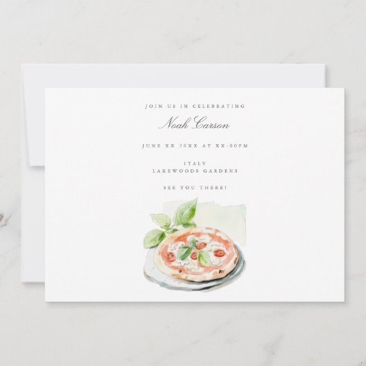トスカーニャの水彩画 結婚前お披露目パーティー招待状カード 招待状 (裏面)