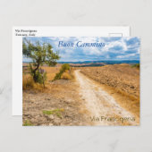 トスカーニャの風景 ヴィア・フランチジェーナ沿い イタリア ポストカード (正面/裏面)
