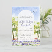トスカーニラベンダーウォーターカラーマザーズデイブランチ 招待状 (スタンド正面)