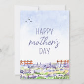 トスカーニラベンダーウォーターカラーマザーズデイブランチ 招待状 (裏面)