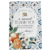 トスカーニータイルカンシトラオレンジイタリアンギリシャ沿岸 ミディアムペーパーバッグ (裏面)