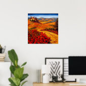 トスカーニー春ロードトゥザヴィラ ポスター (ホームオフィス)