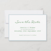 トスカーニ メディテレーニアンスタイルのSave the Dateカード セーブザデート (裏面)